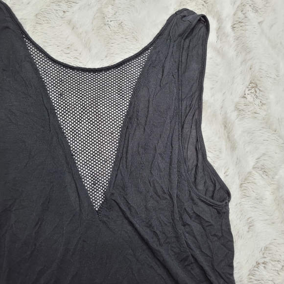 Alo Yoga Warm Up Mesh Insert Tank Top Black Size Unknown - Picture 5 of 10